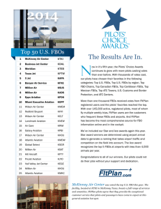 N 2014 The Results Are In. Top 50 U.S. FBOs