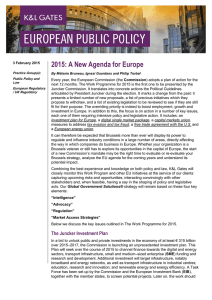 2015: A New Agenda for Europe