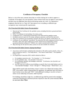 Certificate of Occupancy Checklist