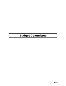 Budget Committee  Page 1