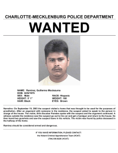 WANTED CHARLOTTE-MECKLENBURG POLICE DEPARTMENT