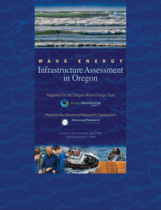 Infrastructure Assessment in Oregon W A V E