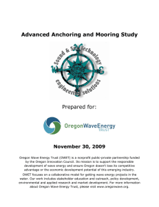 Advanced Anchoring and Mooring Study Prepared for: November 30, 2009