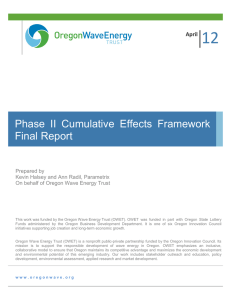 12 Phase II Cumulative Effects Framework Final Report