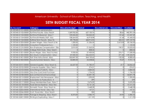 GL Account Category Allocated Budget Actual