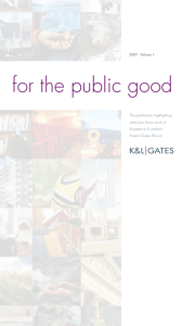 for the public good