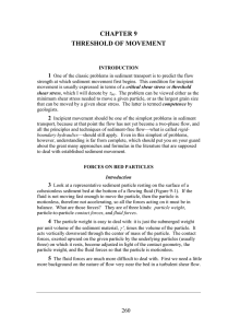CHAPTER 9  THRESHOLD OF MOVEMENT 1