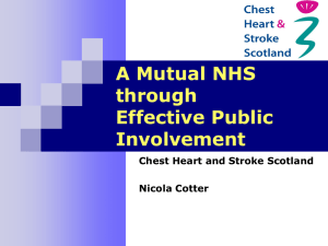 A Mutual NHS through Effective Public Involvement