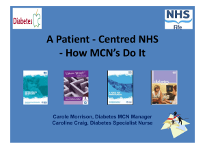 A Patient - Centred NHS - How MCN’s Do It