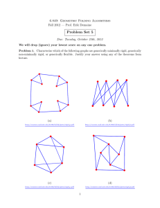 Set 5 Problem 6.849:  Geometric  Folding  Algorithms