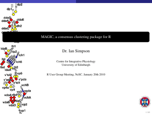 Dr. Ian Simpson MAGIC, a consensus clustering package for R
