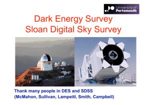 Dark Energy Survey Sloan Digital Sky Survey