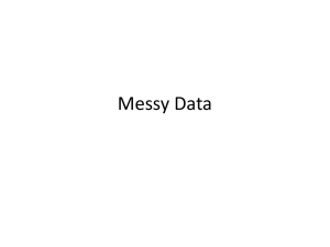 Messy Data