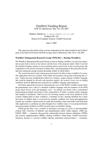 GridNet2 Funding Report