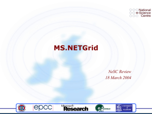 MS.NETGrid NeSC Review 18 March 2004