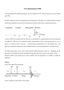 Two-dimensional NMR