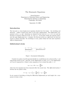 The Kinematic Equations