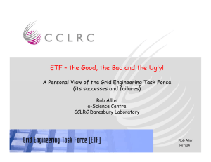 ETF – the Good, the Bad and the Ugly! Rob Allan