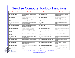 Geodise Compute Toolbox Functions Command Function gd_certinfo