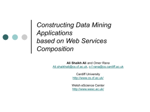Constructing Data Mining Applications based on Web Services Composition