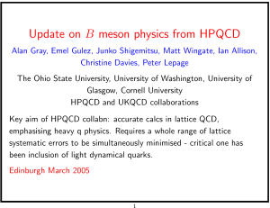 Update on B meson physics from HPQCD