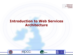 Introduction to Web Services Architecture