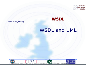 WSDL and UML WSDL www.eu-egee.org