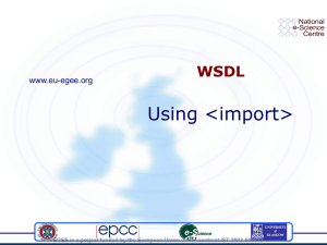 Using &lt;import&gt; WSDL www.eu-egee.org