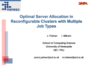 Optimal Server Allocation in Reconfigurable Clusters with Multiple Job Types
