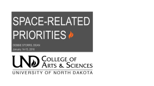 SPACE-RELATED PRIORITIES DEBBIE STORRS, DEAN January 14-15, 2016