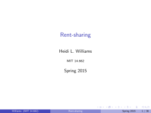 Rent-sharing L. Williams Heidi
