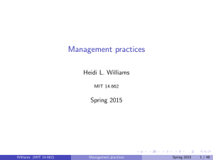 practices Management L. Williams Heidi