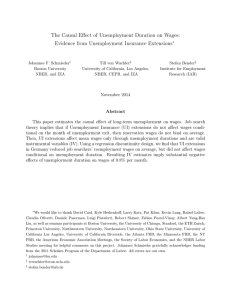 The Causal Effect of Unemployment Duration on Wages: