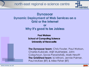Dynasoar Dynamic Deployment of Web Services on a Grid or the Internet or
