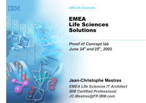EMEA Life Sciences Solutions Jean-Christophe Mestres