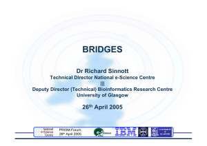 BRIDGES Dr Richard Sinnott