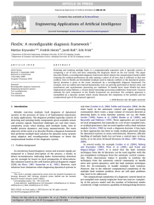 FlexDx: A reconﬁgurable diagnosis framework Mattias Krysander , Fredrik Heintz , Jacob Roll