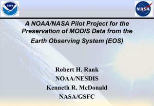 A NOAA/NASA Pilot Project for the Earth Observing System (EOS)