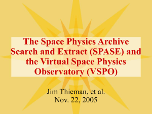 The Space Physics Archive Search and Extract (SPASE) and Observatory (VSPO)