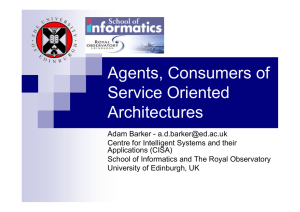 Agents, Consumers of Service Oriented Architectures