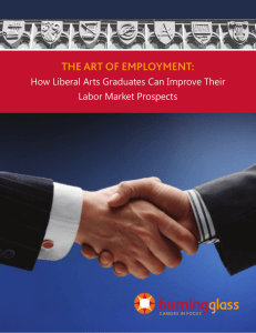 THE ART OF EMPLOYMENT: How Liberal Arts Graduates Can Improve Their