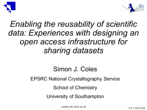 Enabling the reusability of scientific data: Experiences with designing an