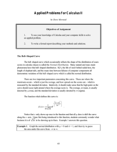 Applied Problems for Calculus II