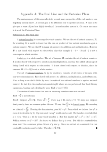 Appendix A: The Real Line and the Cartesian Plane