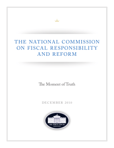 THE  NATIONAL  COMMISSION ON  FISCAL  RESPONSIBILITY