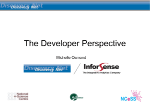 The Developer Perspective Michelle Osmond