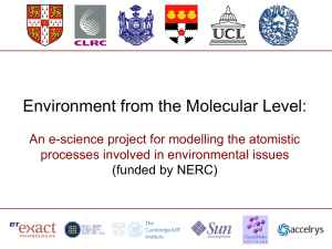 Environment from the Molecular Level: processes involved in environmental issues
