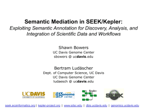 Semantic Mediation in SEEK/Kepler: