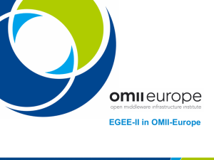 EGEE-II in OMII-Europe