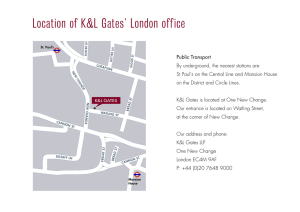 Location of K&amp;L Gates' London off ice